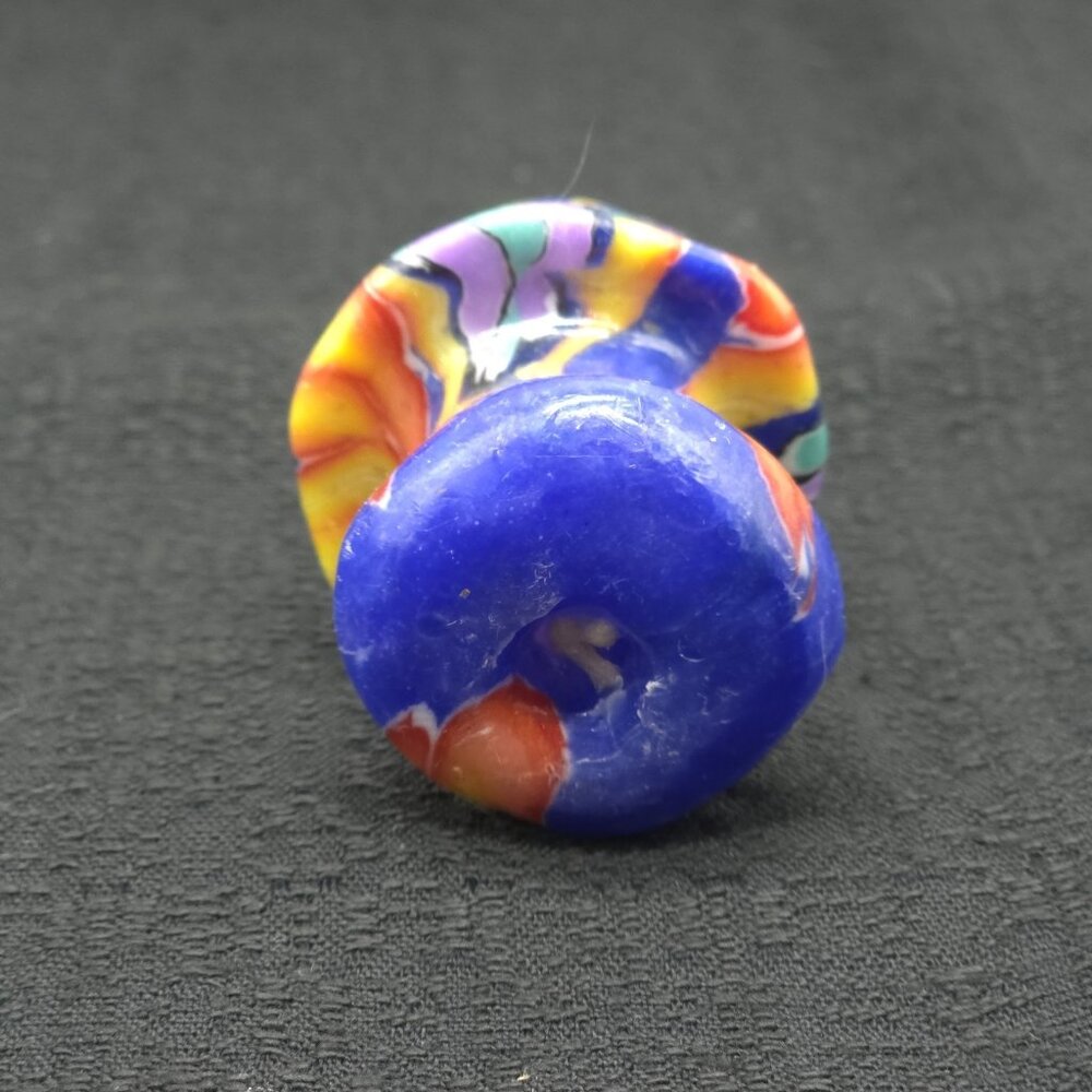 Vintage Mushroom Candle Mini Groovy Psychedelic Hippie Retro Colorful 3" Decor - Picture 4 of 7
